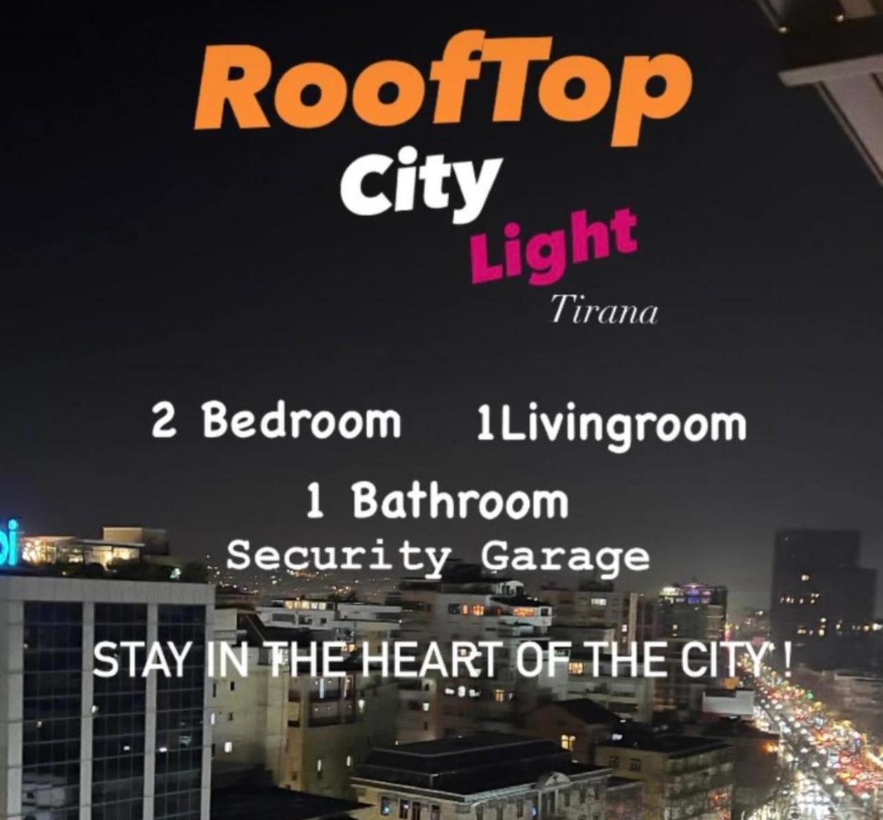 Rooftop City Light Тирана Екстер'єр фото